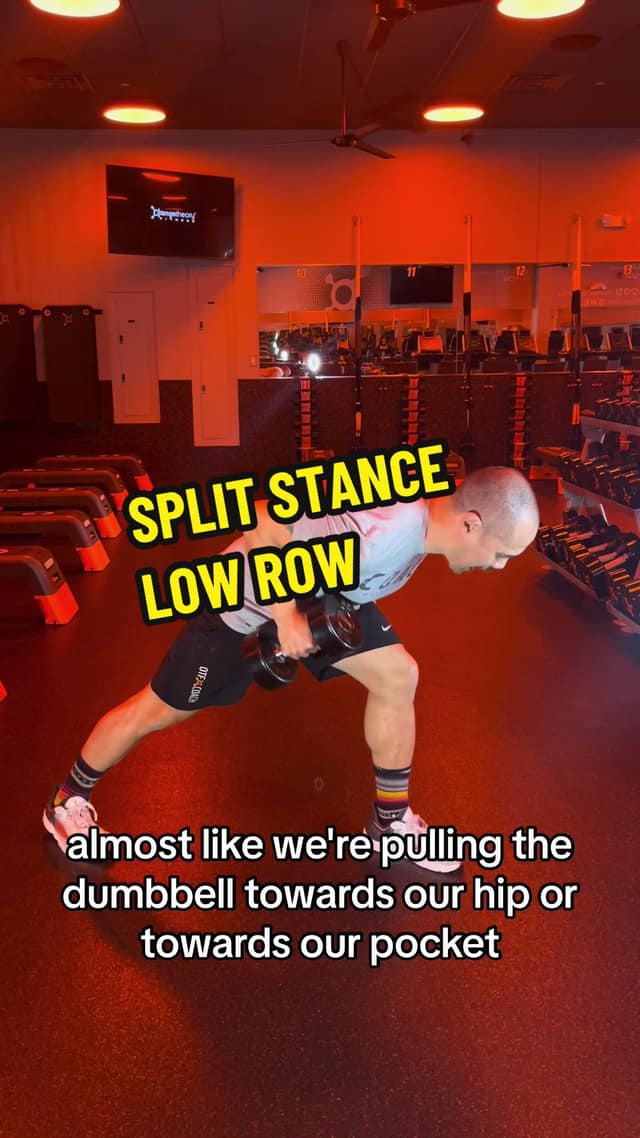 Split Stance Low Row TikTok preview