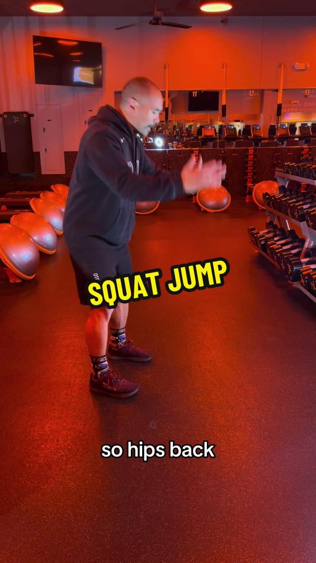 Squat jump TikTok preview