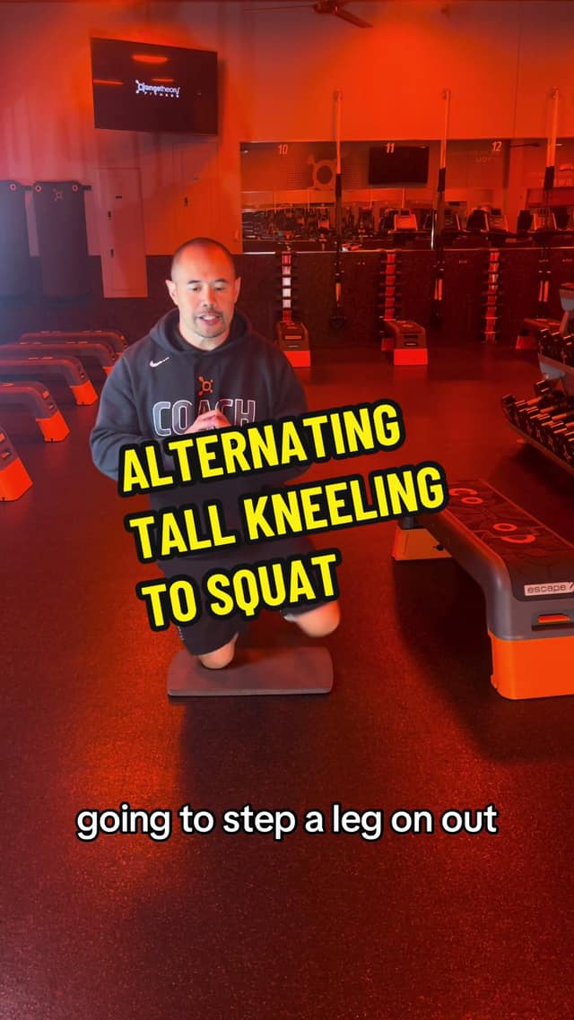 Alternating Tall Kneeling to Squat TikTok preview