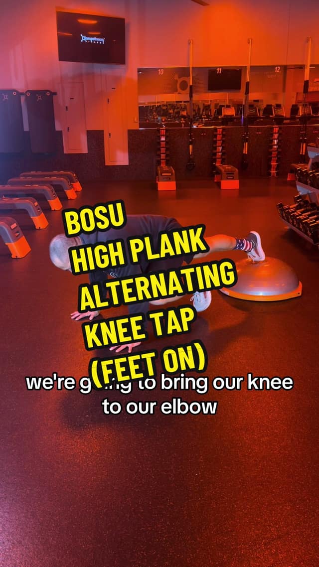 BOSU High-Plank Alternating Knee Tap (Feet On) TikTok preview
