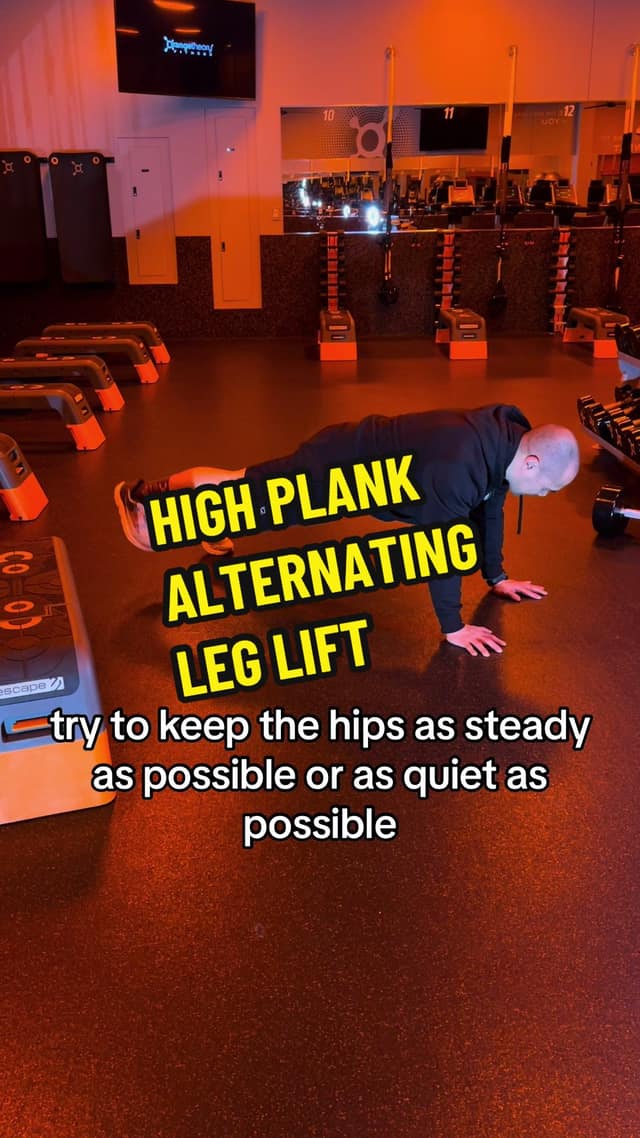 High Plank Alternating Leg Lift TikTok preview
