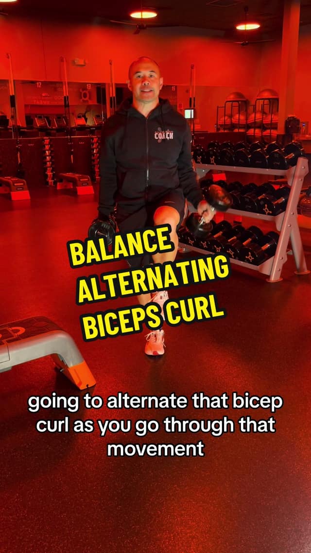 Balance Alternating Biceps Curl TikTok preview