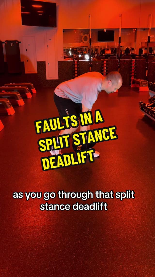 Faults to watch for in a Split Stance Deadlift TikTok preview