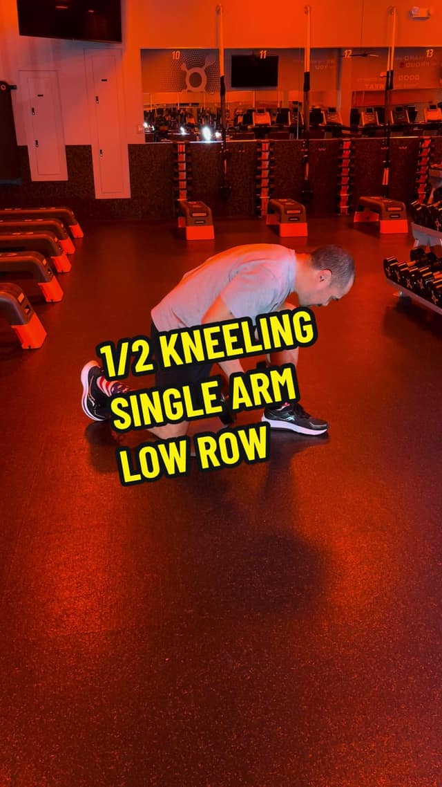 1/2 Kneeling Single Arm Low Row TikTok preview