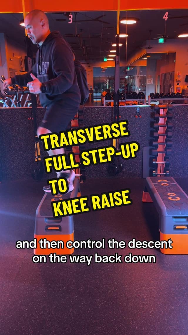 Transverse Full Step-Up to Knee Raise TikTok preview