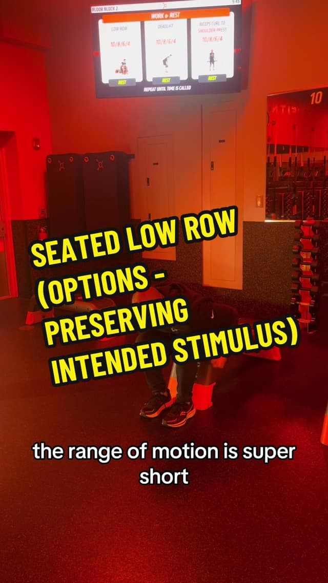 Preserving the Seated Low-Row Stimulus TikTok preview