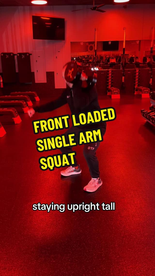 Front Loaded Single Arm Squat TikTok preview