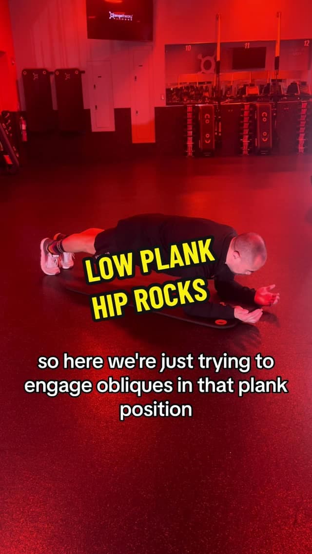 Low Plank Hip Rocks TikTok preview