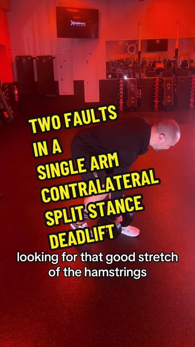 Faults in a Split Stance Deadlift TikTok preview