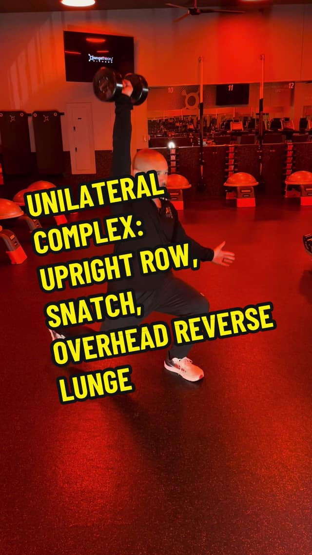 Unilateral Complex: Upright Row, Snatch, Overhead Reverse Lunge TikTok preview