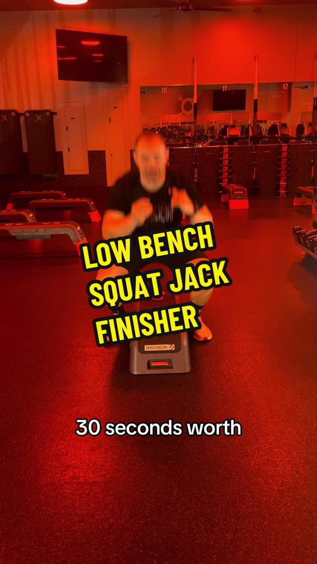 Low Bench Squat Jack Finisher (Option) TikTok preview