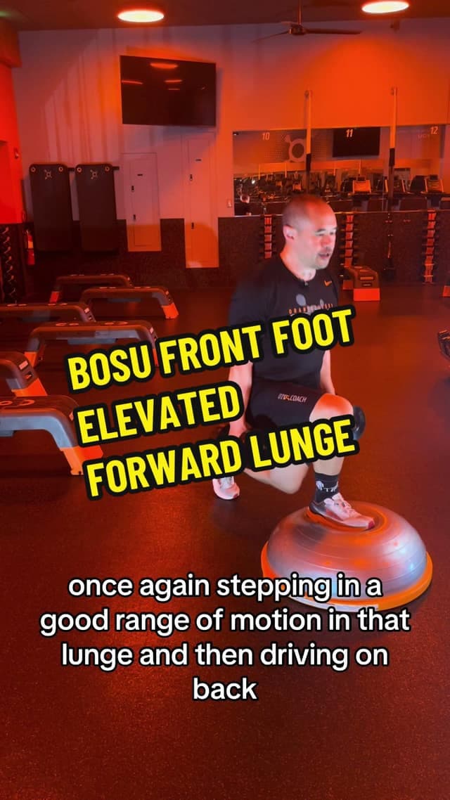 BOSU Front Foot Elevated (FFE) Forward Lunge TikTok preview