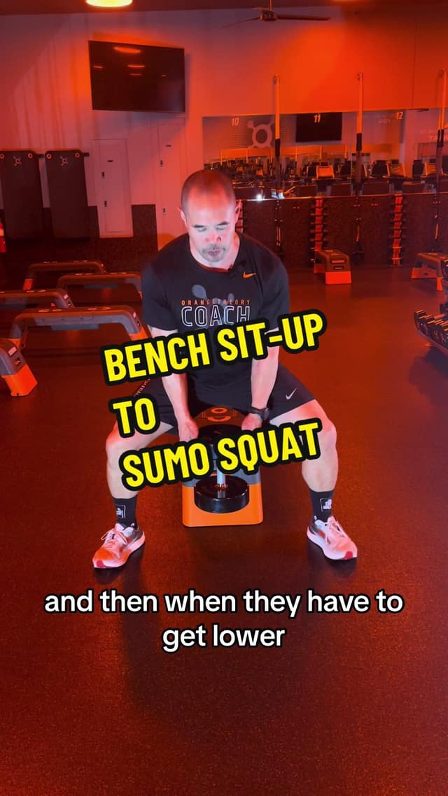 Bench Sit-up to Sumo Squat TikTok preview