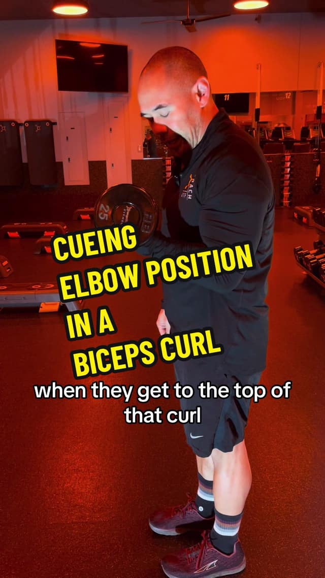 Biceps Curl Elbow Position TikTok preview