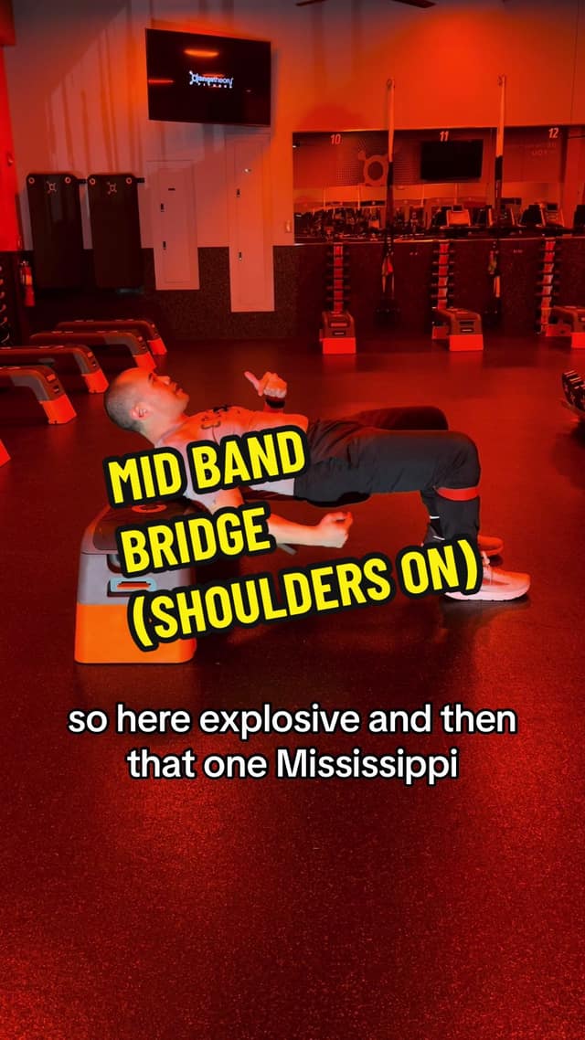 Bench Mid Band Hip Bridge (Shoulders on) Explosive TikTok preview