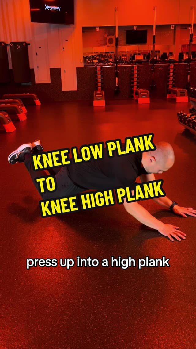 Knee Low Plank to Knee High Plank TikTok preview