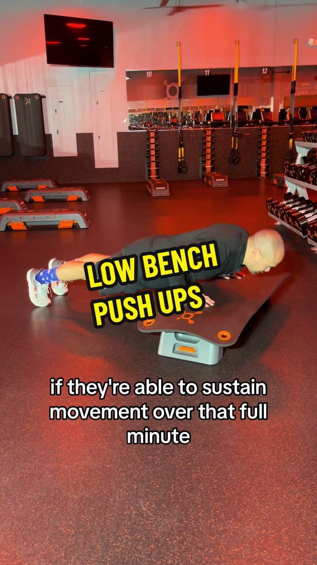 Low Bench Push Ups TikTok preview