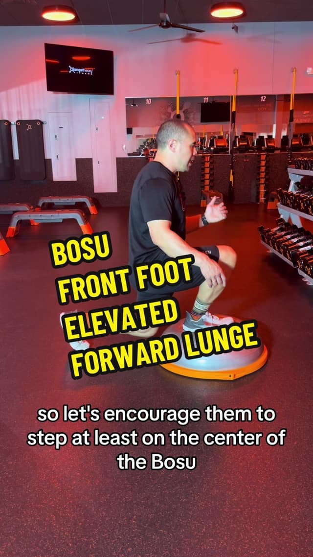 BOSU Front Foot Elevated (FFE) Forward Lunge TikTok preview