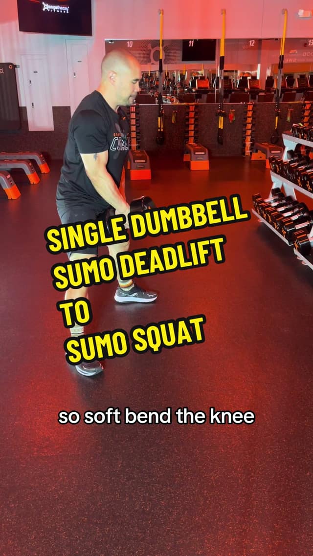 Single Dumbbell Sumo Deadlift to Sumo Squat TikTok preview