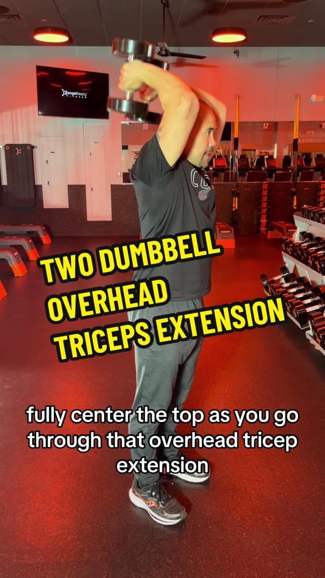 Two-Dumbbell Overhead Triceps Extension TikTok preview