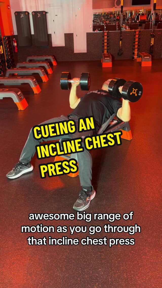 Visual and Kinesthetic Cue for an Incline Chest Press TikTok preview