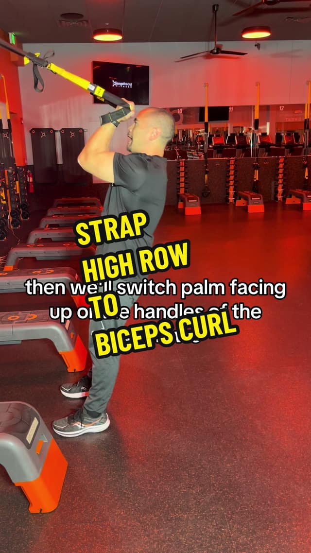 Strap High Row to Biceps Curl TikTok preview