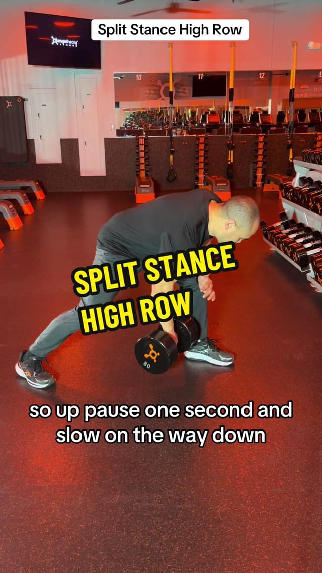 Split Stance High Row (Unilateral Tempo Couplet) TikTok preview