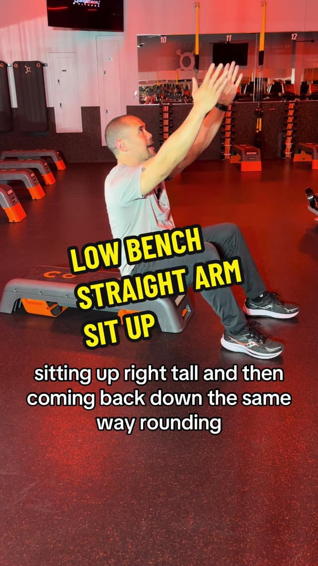 Low Bench Straight Arm Sit Up TikTok preview