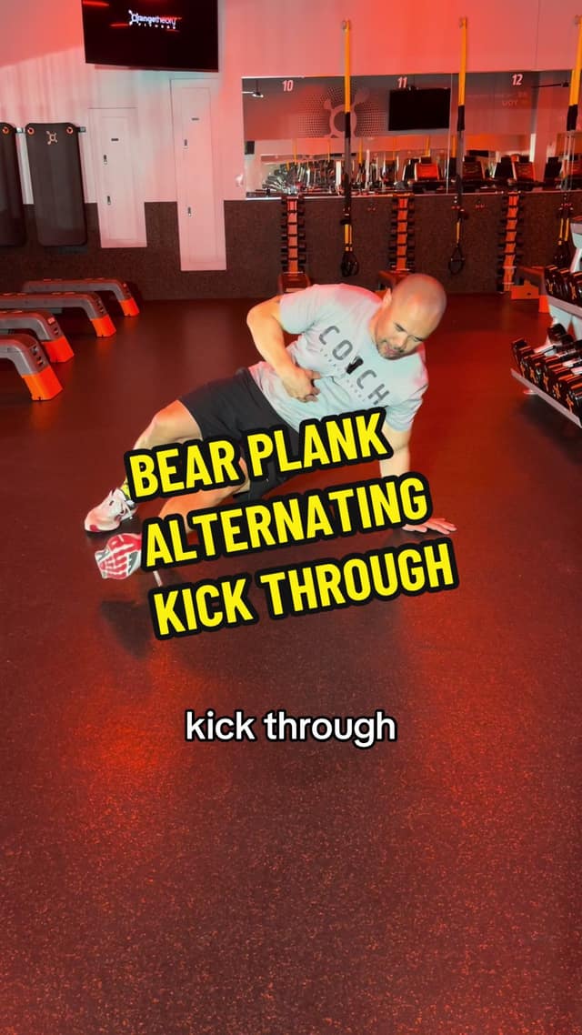 Bear Plank Alternating Kick Through TikTok preview