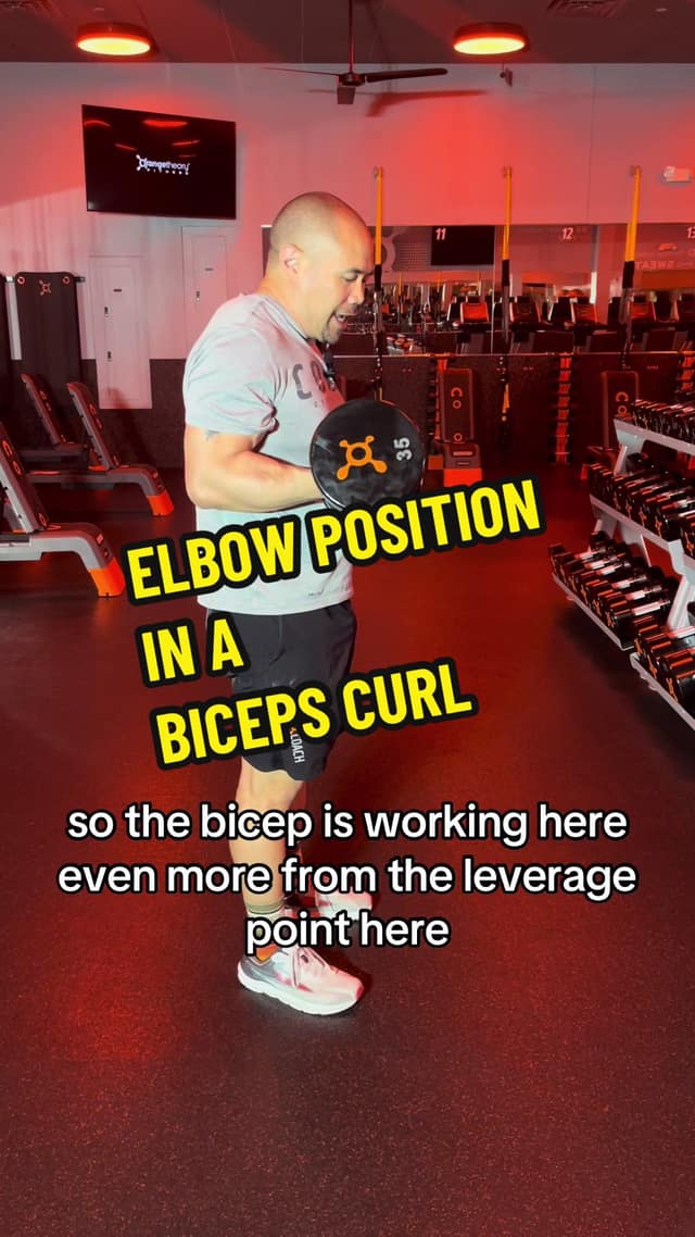 Biceps Curl Elbow Position TikTok preview