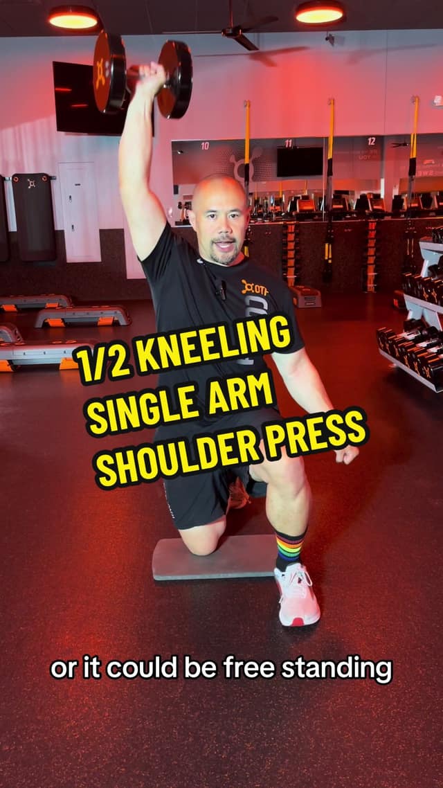 1/2 Kneeling Single Arm Shoulder Press TikTok preview
