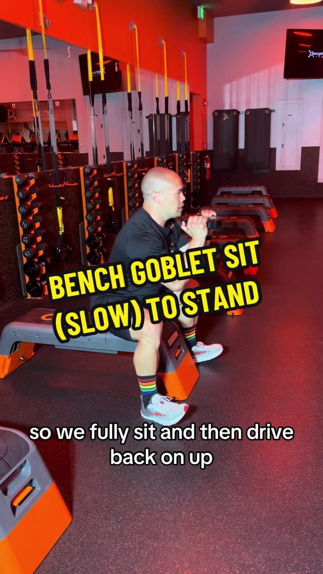 Bench Goblet Sit (Slow) to Stand TikTok preview