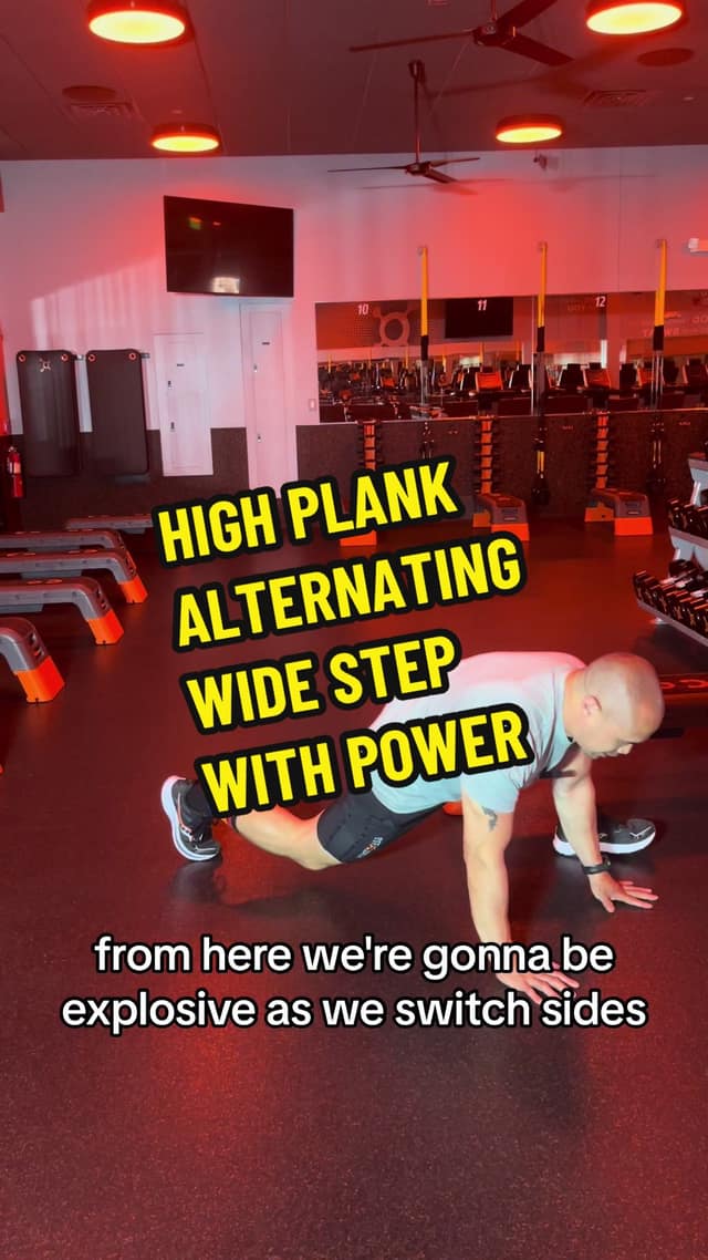 High Plank Alternating Wide Step with Power TikTok preview