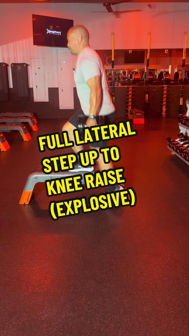 Full Lateral Step-Up to Knee Raise (Explosive) TikTok preview