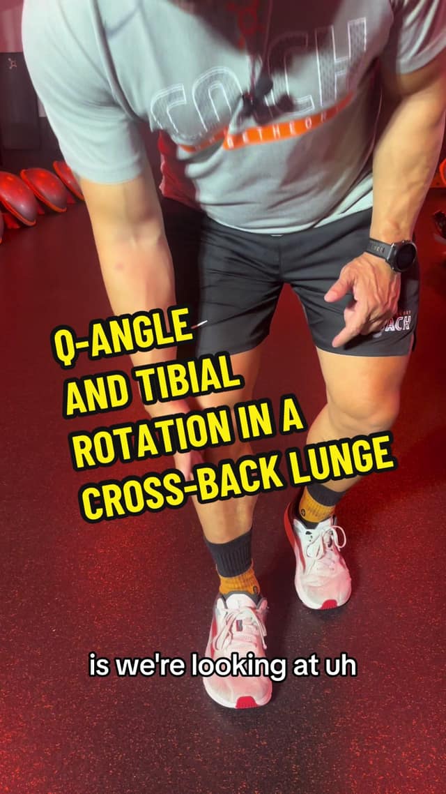 Q-Angle and Tibial Rotation in a Cross-Back Lunge TikTok preview