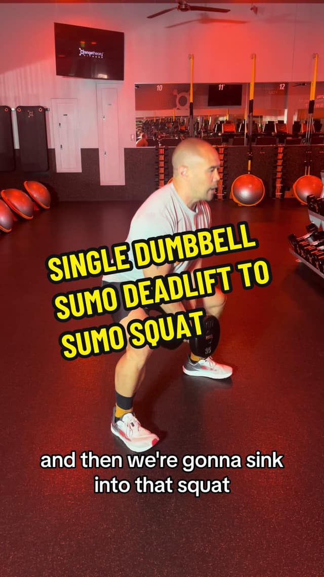 Single Dumbbell Sumo Deadlift to Sumo Squat TikTok preview