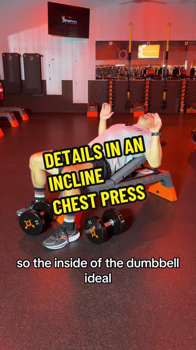 Details in an Incline Chest Press TikTok preview