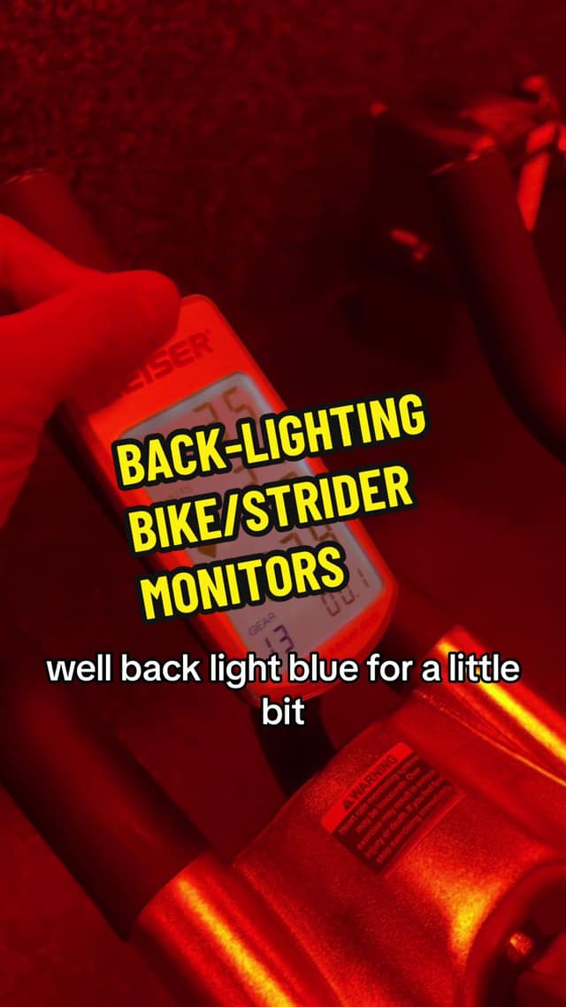 Back-Lighting Bike/Strider Monitors TikTok preview