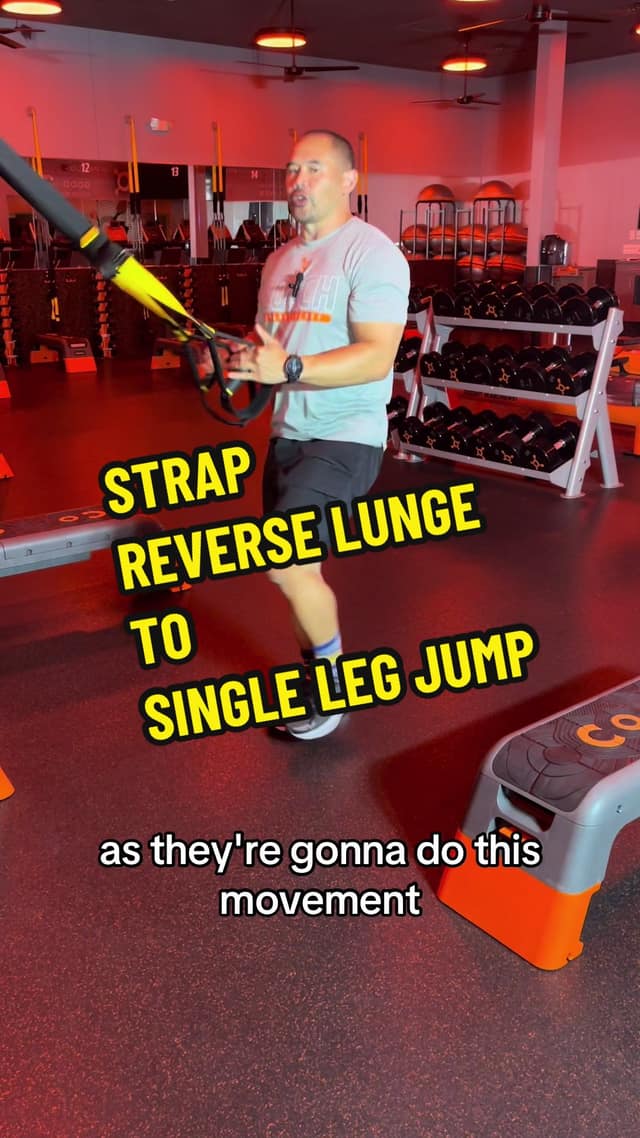 Strap Reverse Lunge to Single Leg Jump TikTok preview