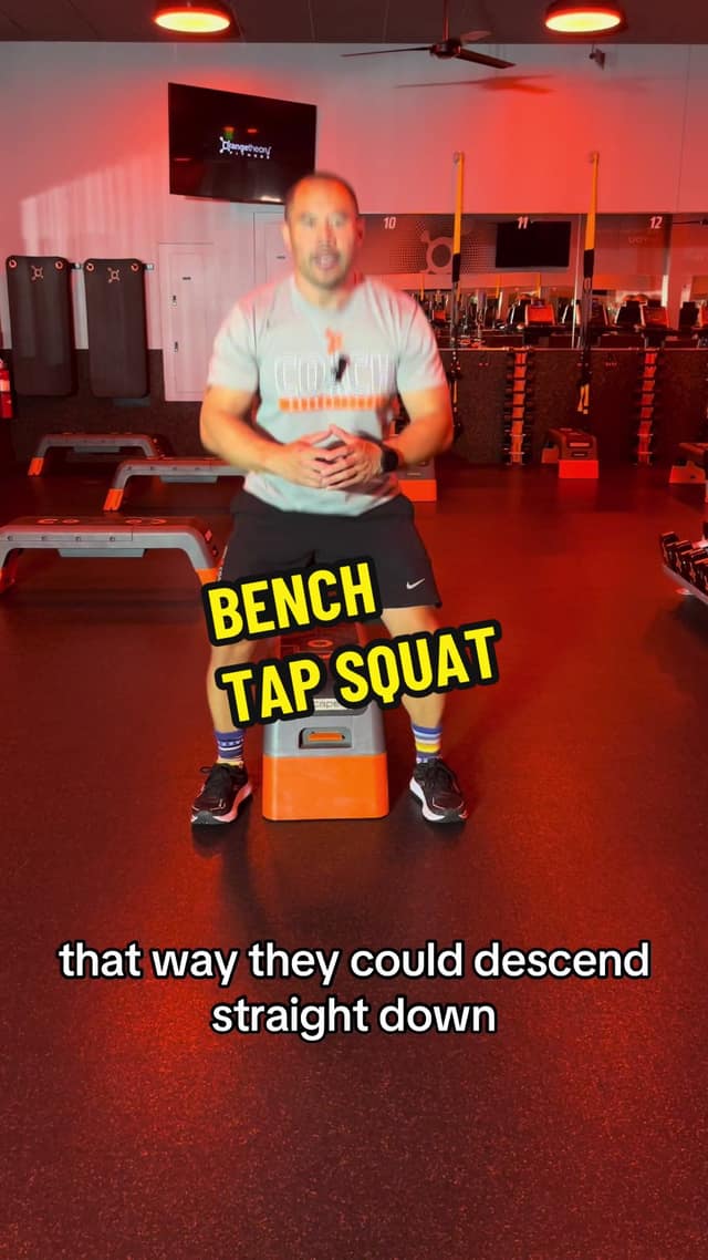 Bench Tap Squat TikTok preview