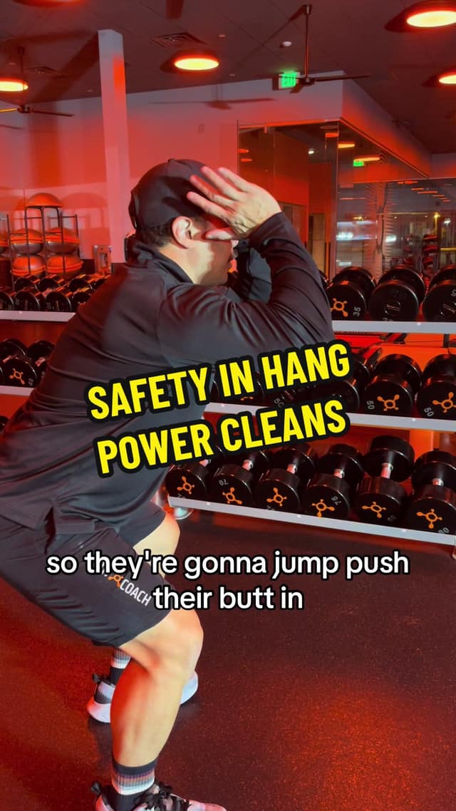 Hang Power Clean Safety TikTok preview