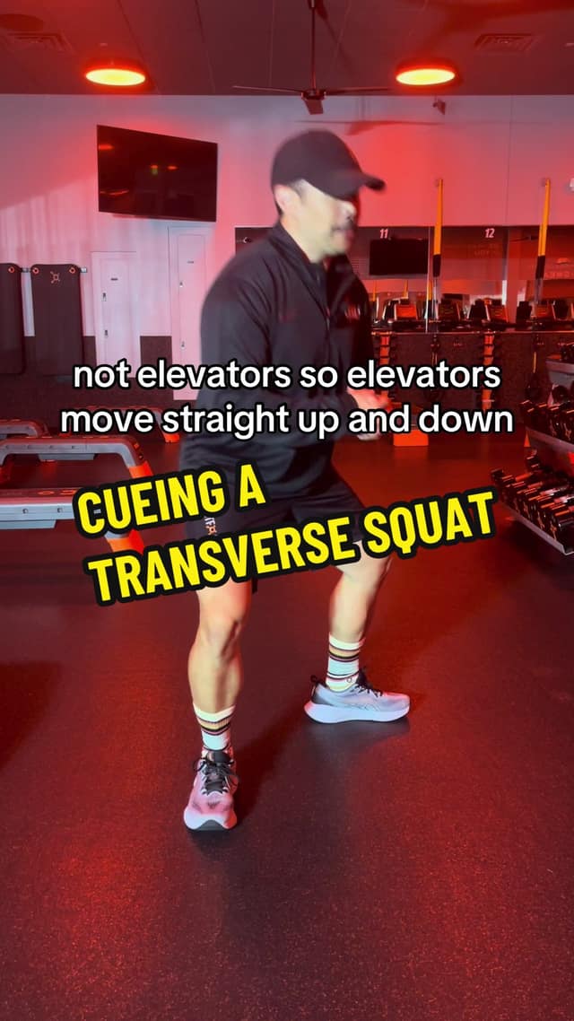 Cueing a Transverse Squat TikTok preview