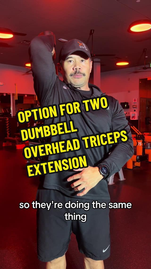 Two Dumbbell Overhead Triceps Extension Options TikTok preview