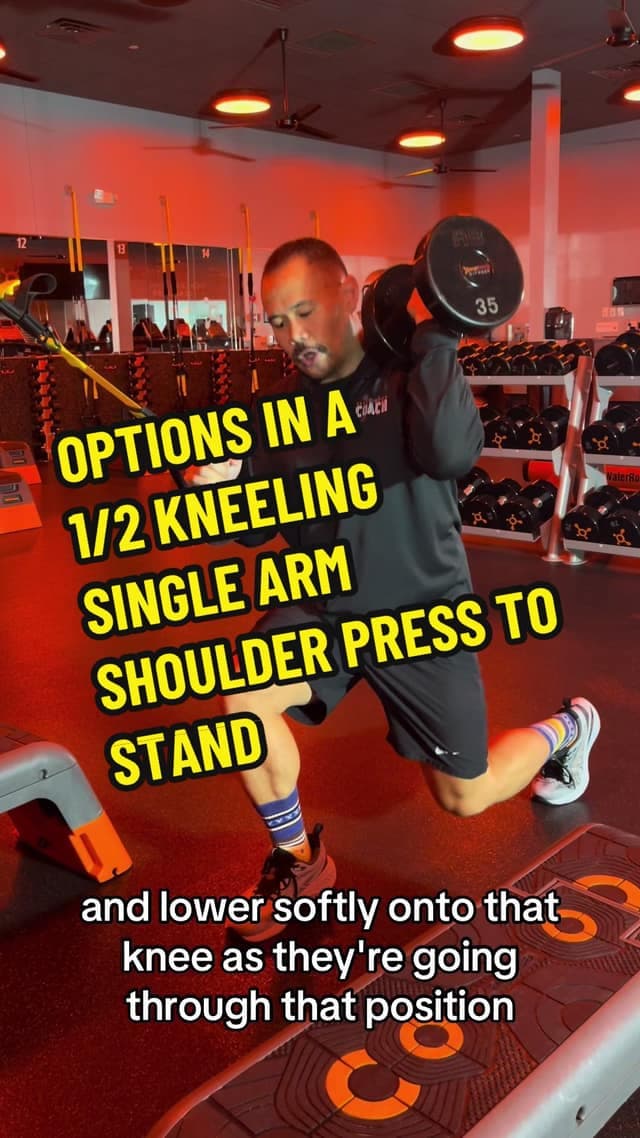 Half-Kneeling Shoulder-Press-to-Stand Options TikTok preview