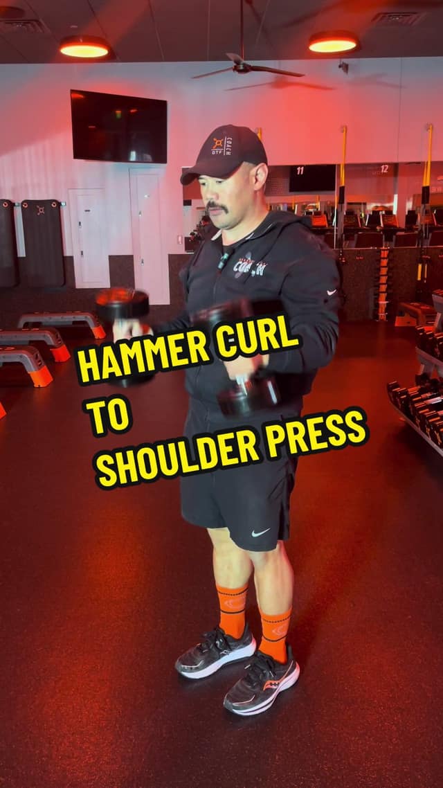 Hammer Curl to Shoulder Press TikTok preview