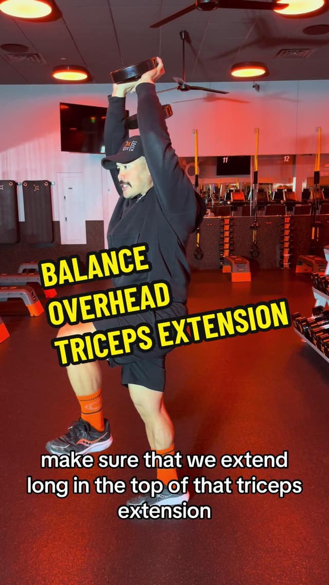 Balance Overhead Triceps Extension TikTok preview