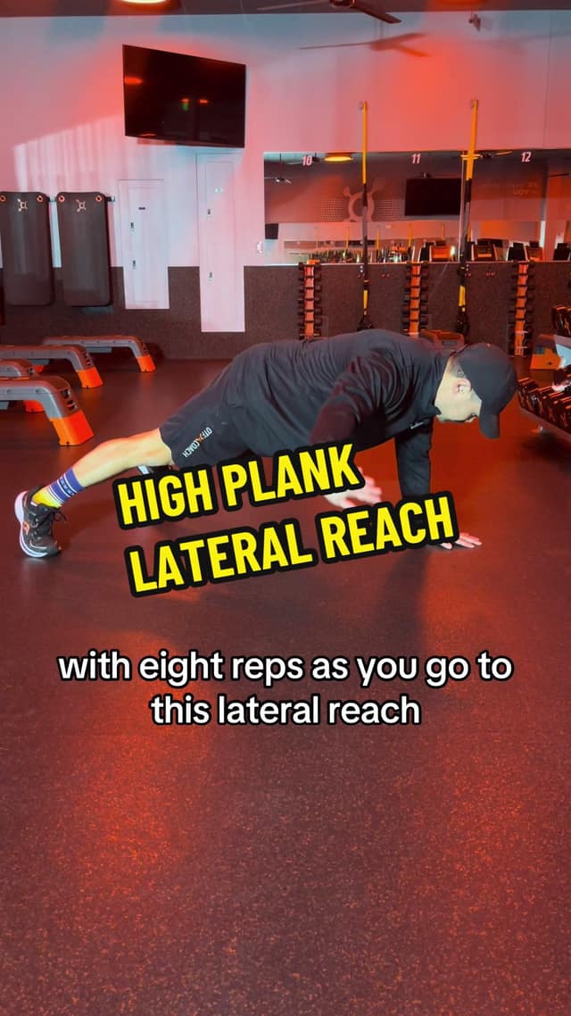 High Plank Lateral Reach TikTok preview
