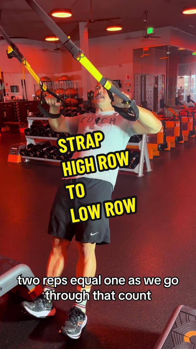 Strap High Row to Low Row TikTok preview