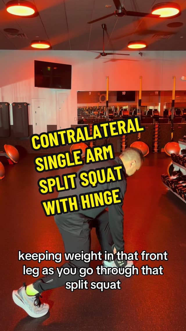 Contralateral Single Arm Split Squat with Hinge TikTok preview