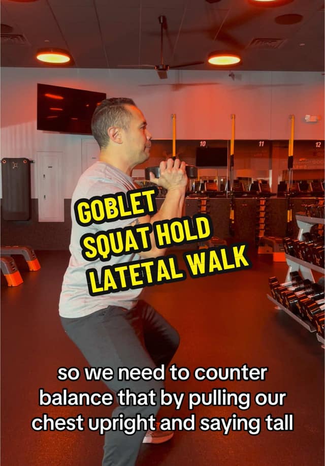 Goblet Squat-Hold Lateral Walk TikTok preview